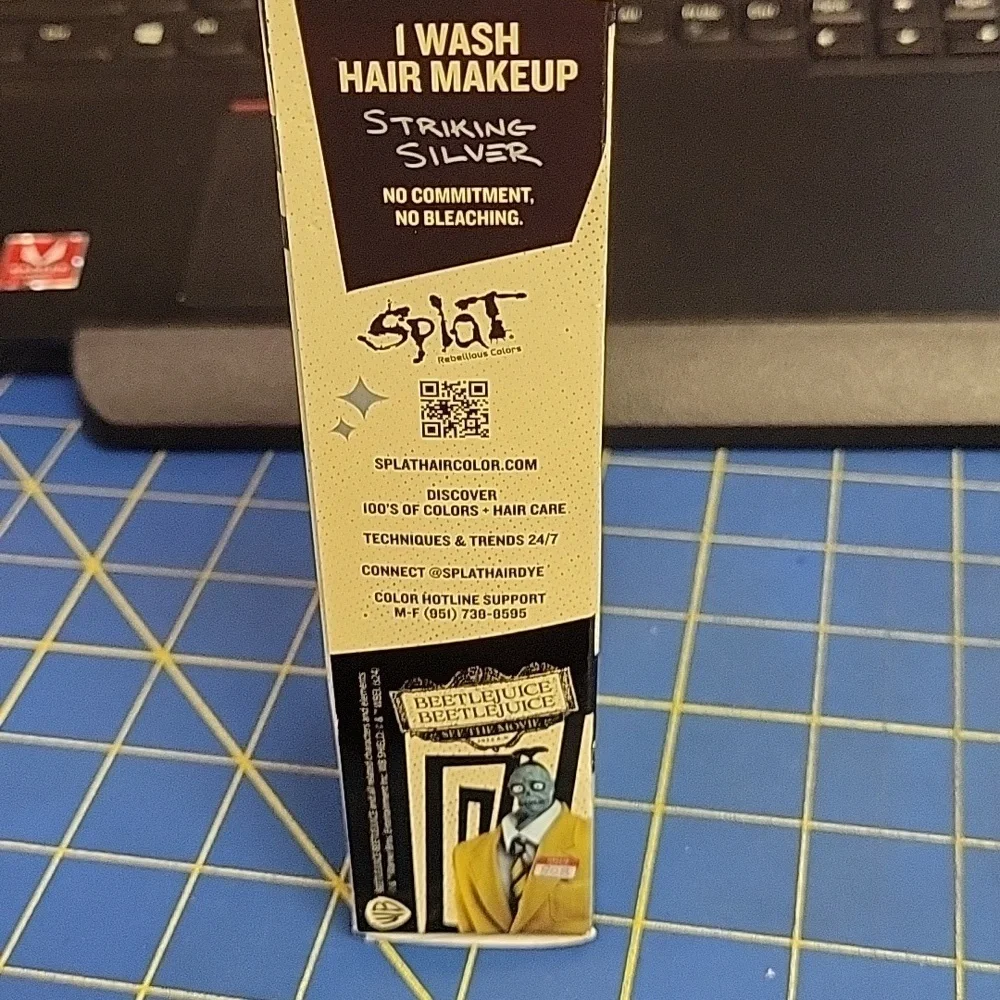 Splat Beetlejuice Striking Silver Hair Makeup 44ml New Sealed Box New